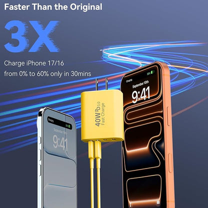 USB C Wall Fast Charger Block, 40W 4-Port Type C Chargers Fast Charging Blocks - Image 5