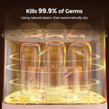 Bottle Sterilizer and Dryer, All-in-One Electric Steam Sterilizer Bottle - Image 4