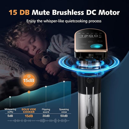 1300W Sous Vide Precision Cooker Machines, IPX7 Full Waterproof Immersion - Image 6