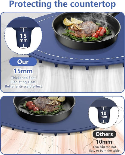 Warming Mat for Food with Adjustable Temperature Timer, 10S Fast Heating - Image 4
