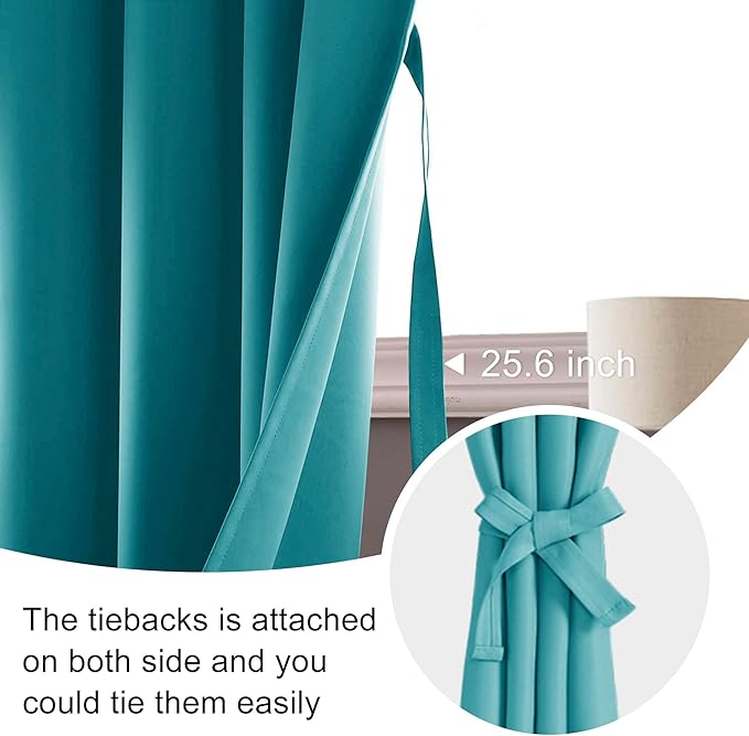 JIUZHEN Blackout Curtains for Bedroom - Image 5