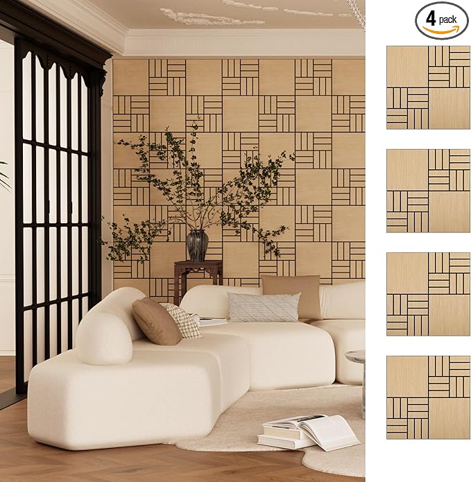 ARMURO 4 Packs Acoustic Wall Panels by ARMURO