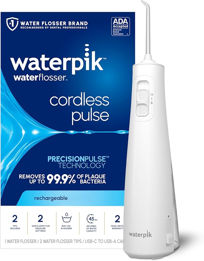 Waterpik Cordless Pulse Rechargeable Portable Water Flosser by Waterpik