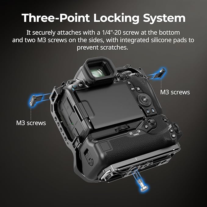 SmallRig R5 Mark II with Battery Grip BG-R20 Camera Cage - Image 3