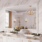 Amorho Bathroom Mirror, 60x40 Inch White Framed Bathroom Mirrors by Amorho