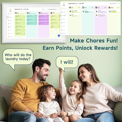 21.5 Inch Smart Digital Calendar – Electronic Chore Chart & Planner - Image 3