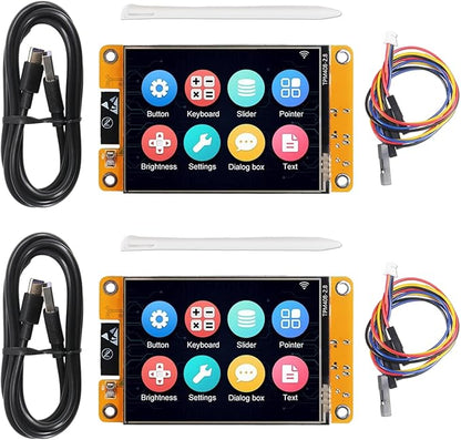 AITRIP 2 Pack ESP32 Development Board ESP32-2432S028R WiFi Bluetooth 2.8 Inch by AITRIP