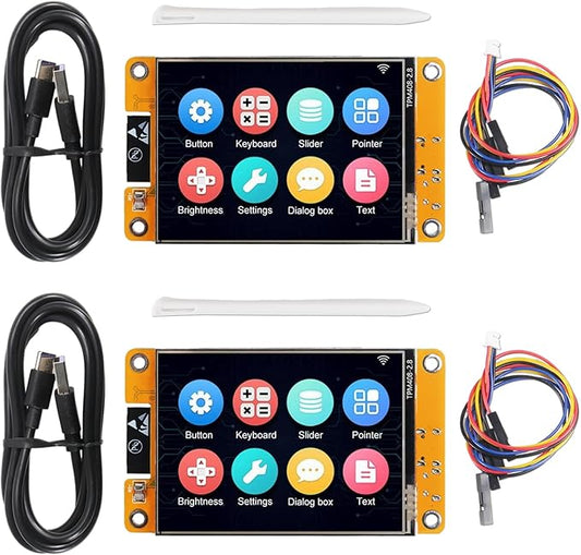 AITRIP 2 Pack ESP32 Development Board ESP32-2432S028R WiFi Bluetooth 2.8 Inch by AITRIP