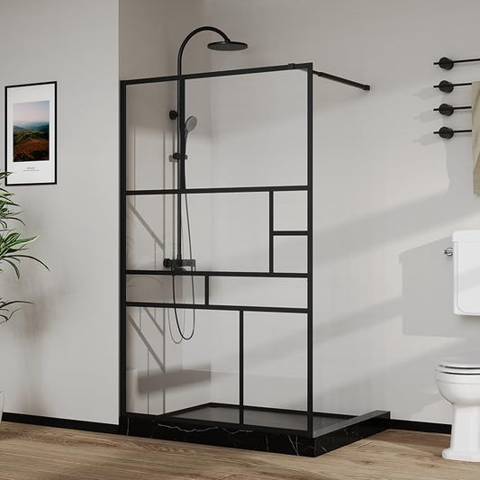 Goodyo 46 in. W x 72 in. H Bathroom Shower Glass Door Framed Tempered Clear by Goodyo