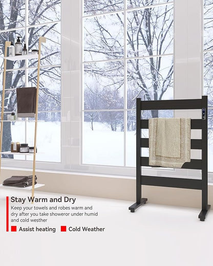 Freestanding Towel Warmer – 5-Bar Heated Towel Rack - Image 4