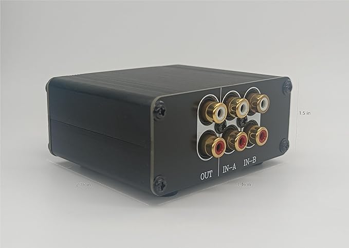 TENEALAY HiFi RCA Passive Preamp Stereo Audio Preamplifier - Image 4