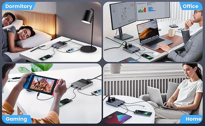 12-in-1 Charging Station USB C Power Strip - Image 9