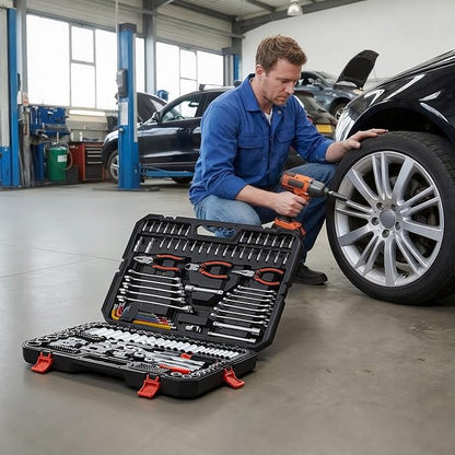 VEVOR Mechanics Tool Set, 314-Piece Mechanic Tool Kit, 1/4 in, 3/8 in, and 1/2 - Image 8