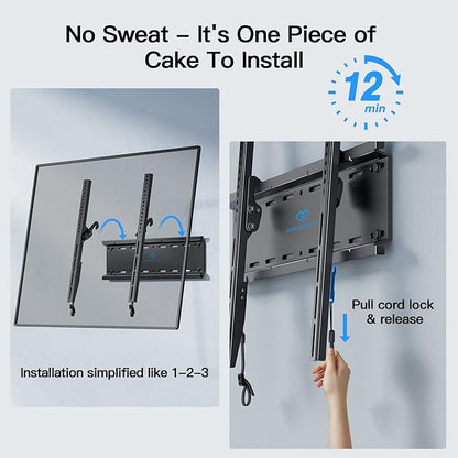 PERLESMITH Tilting TV Wall Mount Bracket Low Profile - Image 4