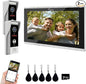 Wired Smart Video Apartments Intercom System, 10 Inch Monitors by ANJIELOSMART