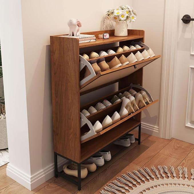 AVZEAR Narrow Shoe Storage Cabinet - Image 3
