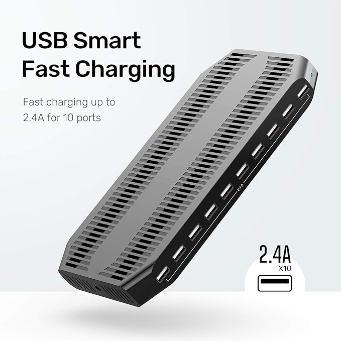 【10PCS】 Unitek Multi Charging Station, 10-Port USB Charger - Image 6