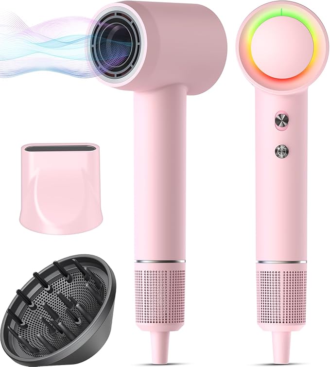 Hair Dryer, 160000 RPM Professional High-Speed Blow Dryer 500 Millions Negative by AlloomProfessionalHairDryer