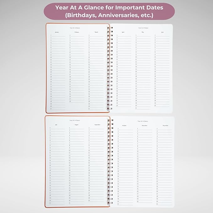 | Ultimate Yearly, Monthly Planner | 8.25" x 11.75" | To Do List Notebook - Image 6