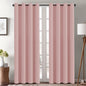 H.VERSAILTEX Pink Curtains for Bedroom Thermal Insulated Living Room Curtains by HVERSAILTEX