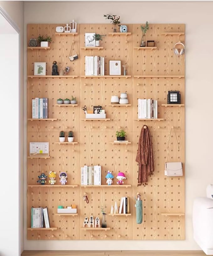 Wooden Wall Organizer Kit – Versatile Display Panel - Image 6