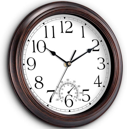 KECYET 14 Inch Outdoor Wall Clock - Image 2