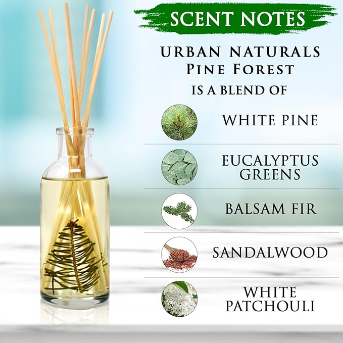 Urban Naturals Pine Forest Reed Diffuser Set - Image 6