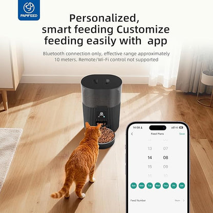 PAPIFEED Automatic Cat Feeder 3.5L/15 Cup 2.4G Bluetooth Pet Feeder - Image 2