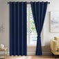 JIUZHEN Navy Blue Blackout Curtains by JIUZHEN