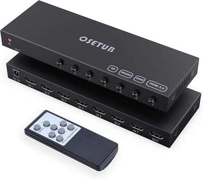 7 in 1 Out HDMI Switch 4K@60Hz by OseTub
