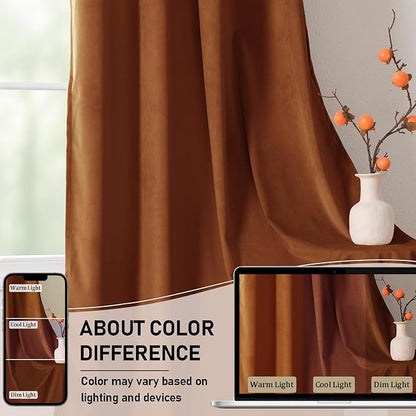 JIUZHEN Velvet Curtains 96 inches - Image 4