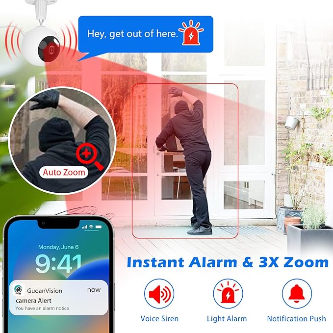 5G Cameras for Home Security, 3MP Outdoor Indoor Security Camera for - Image 2