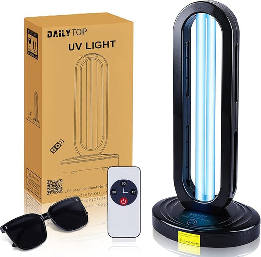 UV Light Sanitizer, Ozone-Free Home Disinfection Device by Dailytop