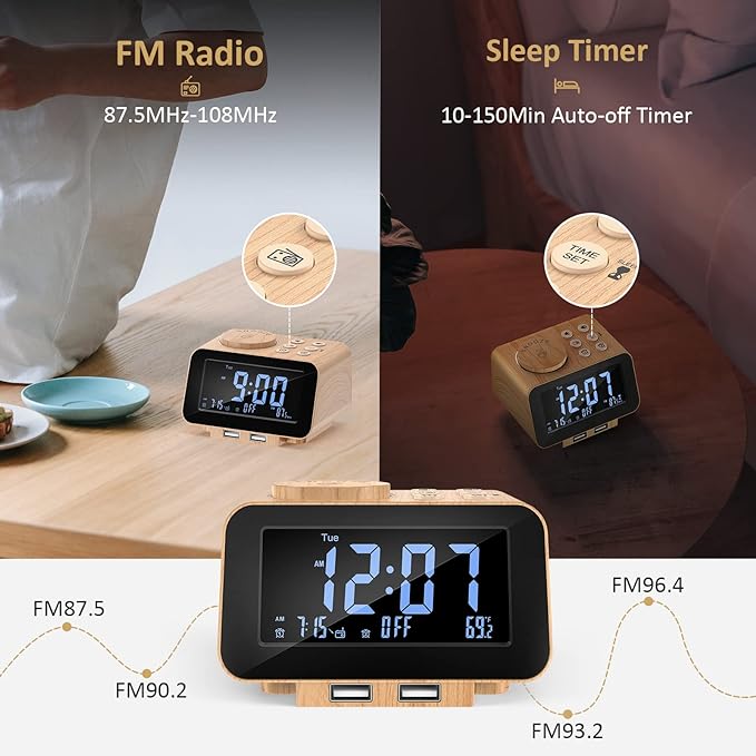 USCCE Digital Alarm Clock Radio - Image 4