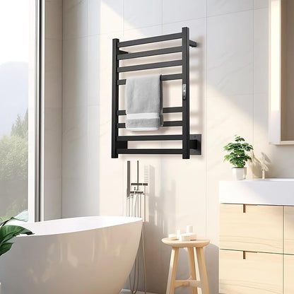 Towel Warmer Matte Black Heated Towel Rack - Image 6