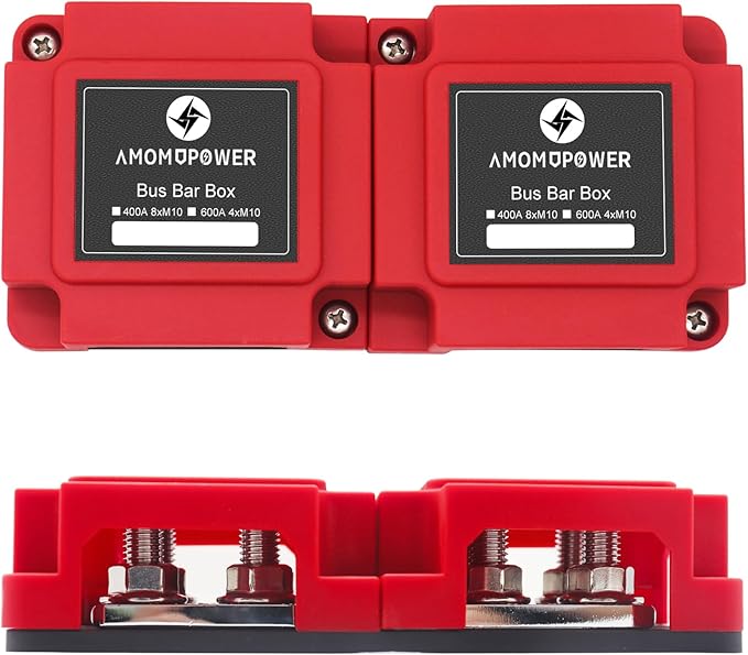 AMOMD 400A Bus Bar 8 M10 Terminal Studs Modular Design Tin Plated Copper - Image 8