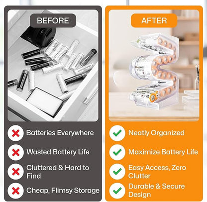 Battery Ladder Organizer Case for AA Batteries - Image 5