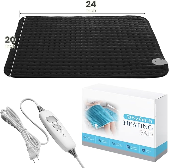MASVIS Heating Pad for Back Pain, Electric Heating Pads - Image 9
