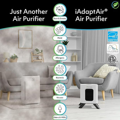 Air Oasis iAdaptAir 2.0 H13 HEPA Filter Air Purifier Reduces 99% of Viruses - Image 6
