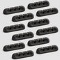 Apromisith USB Cable Organizer Clips Cord Holder, 12 Packs Black Self Adhesive by Apromisith