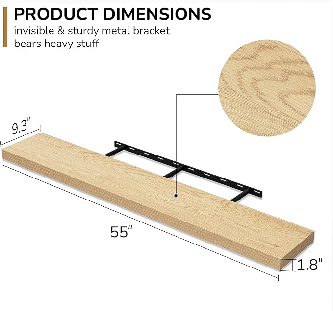 Fun Memories 55 Inch Floating Shelves - Image 3