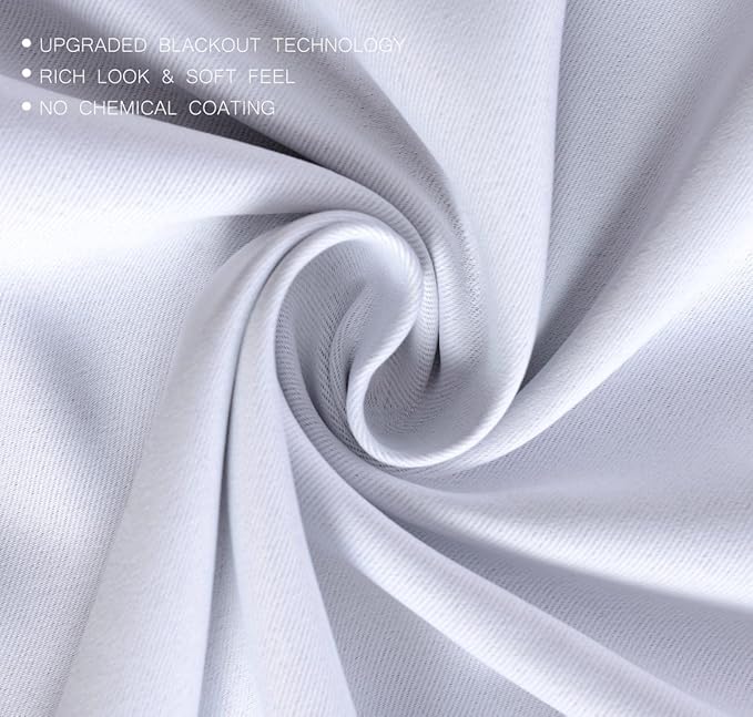 MIUCO Room Darkening Thermal Insulated Grommet Window Blackout Curtains Panels - Image 3
