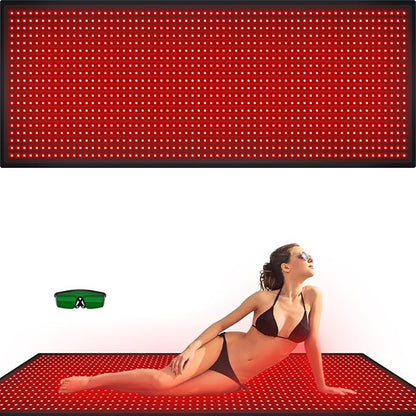 Red Light Therapy Large Mat for Whole Body Relief 71''x31'' Infrared Therapy by bonodave