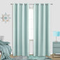 Aqua Curtains 96 Inches Long for Bedroom Beach Room Decor 2 Panel Set Cooling by KOUFALL