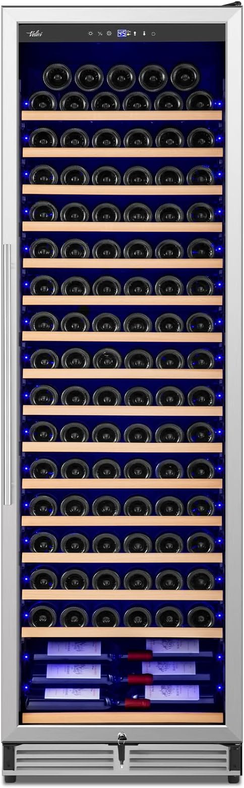 Upgraded 24 Inch Wine Cooler Refrigerator, 190 Bottles Wine Fridge - Image 9
