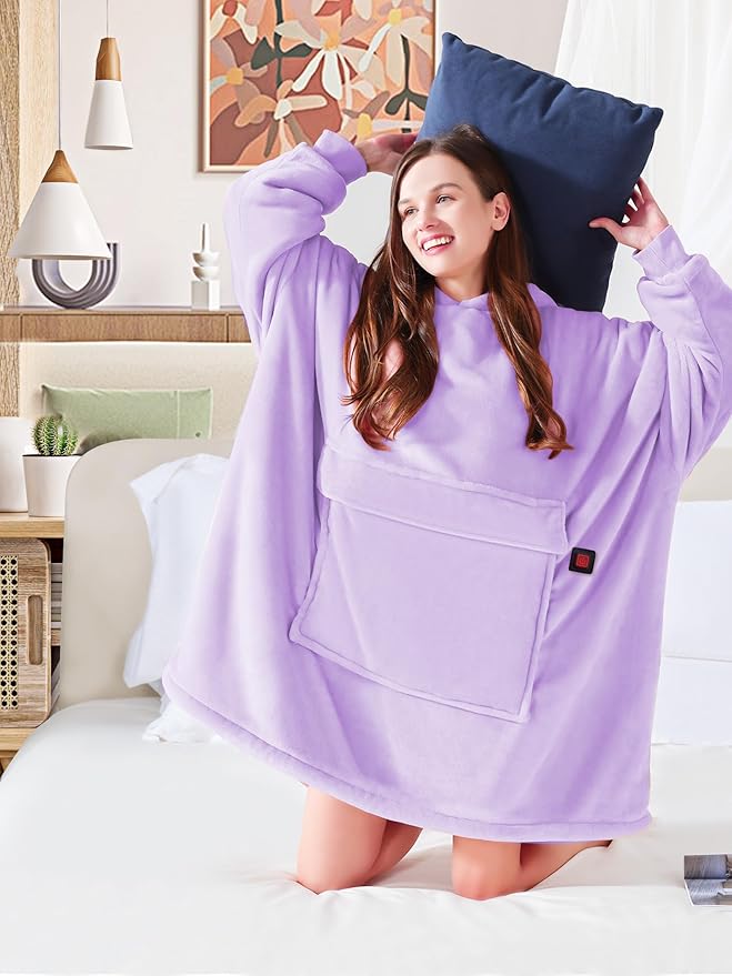 MAXEVE Heated Wearable Blanket Hoodie - Image 6