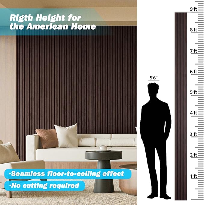 Art3d Slat Wood Wall Paneling for Interior and Ceiling Decoration - Image 2