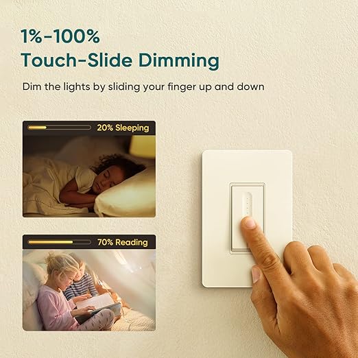 TREATLIFE 3 Way Smart Dimmer Switch 1 Pack, Master 3 Way Dimmable Light Switch - Image 4