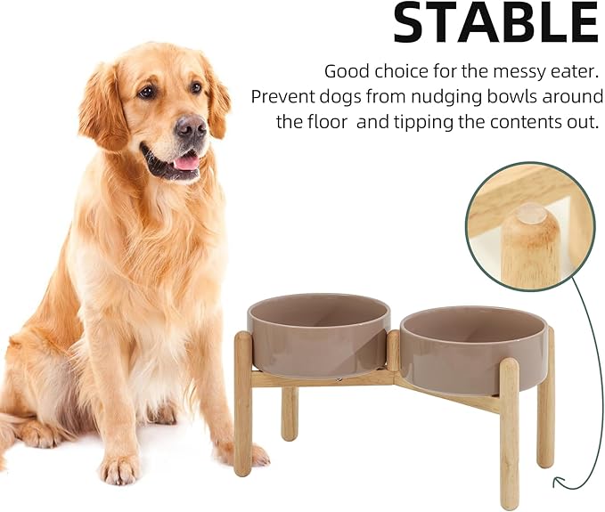 Ceramic 8.2inch Raised Dog Bowl - Image 6