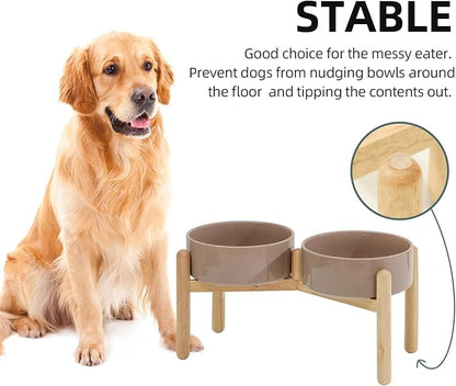Ceramic 8.2inch Raised Dog Bowl - Image 6